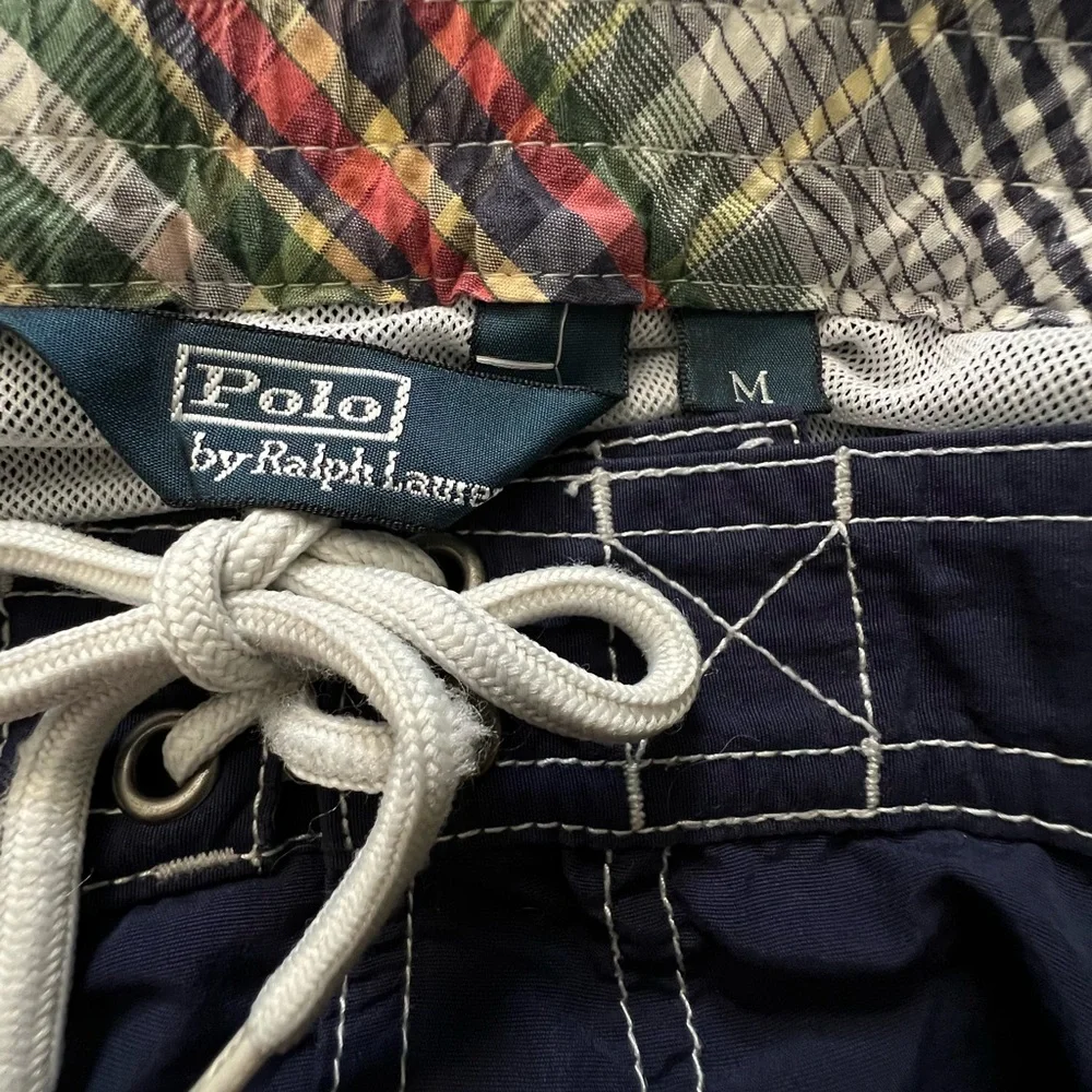 Polo by Ralph Lauren Dark Blue Swim Shorts, Size M
